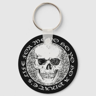 Porte-clés crâne pirate