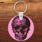 Porte-clés Crâne rose (Recto)