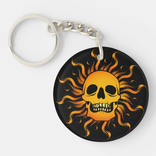 Porte-clés Crâne solaire (Devant)
