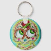 Porte-clés Crâne tatoué (Recto)