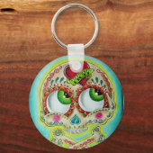 Porte-clés Crâne tatoué (Recto)