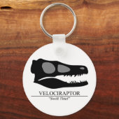 Porte-clés Crâne Velociraptor (Recto)