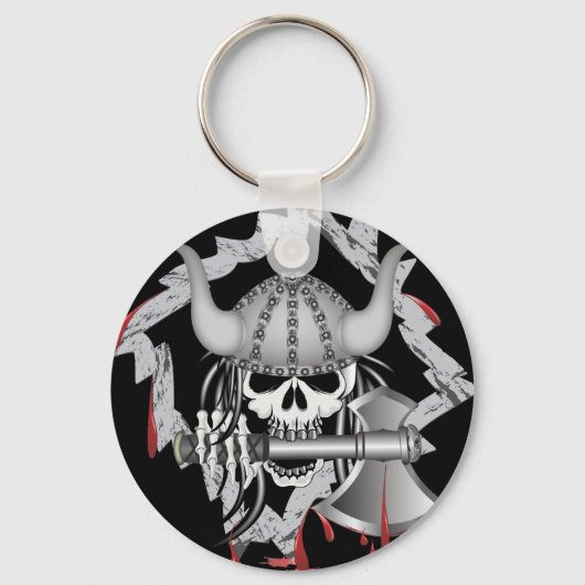Porte-clés Crâne viking (Recto)