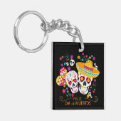 Porte-clés Crânes et fleurs à sucre du Parti (Devant gauche)