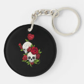 Porte-clés Crânes Roses Día de Muertos (Dos)