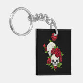 Porte-clés Crânes Roses Día de Muertos (Devant gauche)