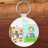 Porte-clés Crash Texte idiot drôle (Recto)