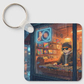 Porte-clés Crate Digging at the Vinyl Store (Recto)