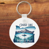 Porte-clés Crater Lake National Park Souvenir Cadeau (Recto)
