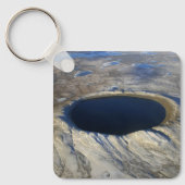Porte-clés Cratère aérienne Pingualuit, Québec, Canada. (Recto)