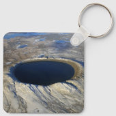 Porte-clés Cratère aérienne Pingualuit, Québec, Canada. (Dos)