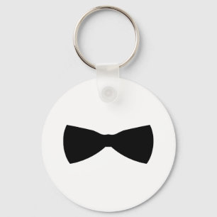 Porte-clés cravate à arc noir
