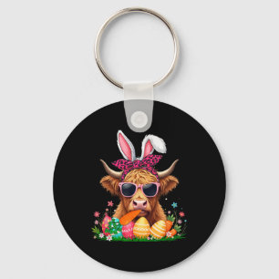 Porte-clés Cravate de la vache lapin à manger de la carotte E