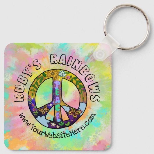 Porte-clés Cravate-Dye Art et Bohemian Appreal Business (Dos)