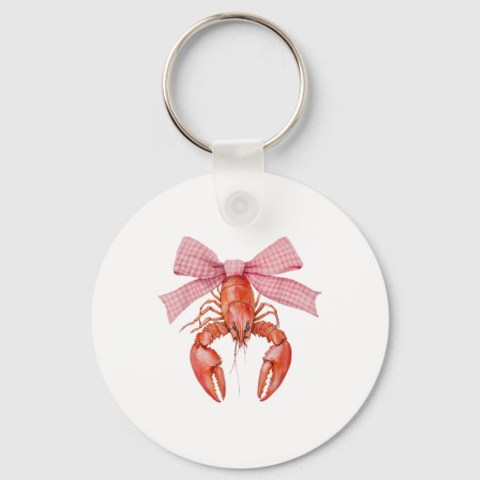 Porte-clés Crawfish Coquette Crawfish Bow Crawfish Boil Lobst (Recto)
