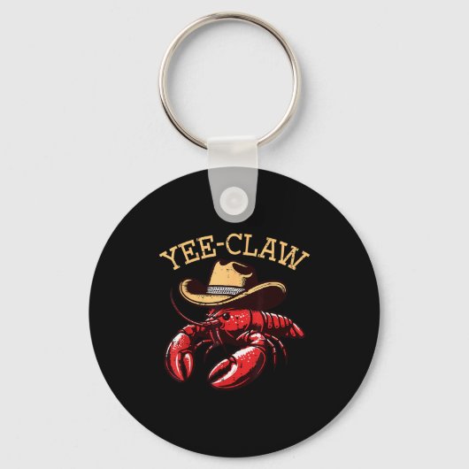Porte-clés Crawfish Cowboy Yee Claw Crayfish Lobster Men Boys (Recto)