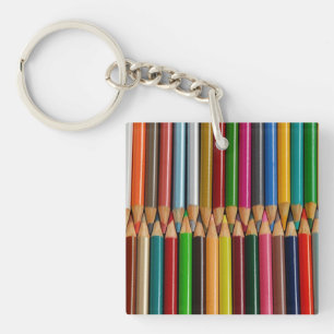 Porte-clés Crayons de crayon colorés