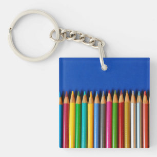 Porte-clés Crayons de crayon colorés