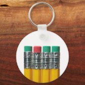 Porte-clés Crayons sur blanc (Recto)