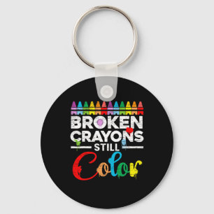 Porte-clés Crayons Toujours Couleur Soutien à la sensibilisat