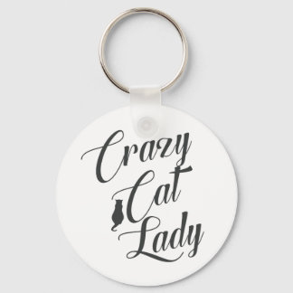 Porte-clés Crazy Cat Lady Pet Amoureux des chats