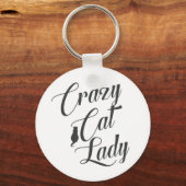 Porte-clés Crazy Cat Lady Pet Amoureux des chats (Recto)