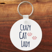 Porte-clés Crazy Cat Lady Porte - clé (Verso)