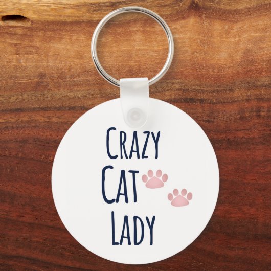 Porte-clés Crazy Cat Lady Porte - clé (Verso)