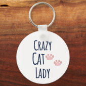 Porte-clés Crazy Cat Lady Porte - clé (Recto)