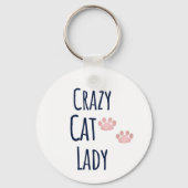 Porte-clés Crazy Cat Lady Porte - clé (Verso)
