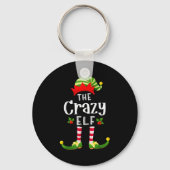 Porte-clés Crazy Christmas Elf Matching Pajama X-mas Party  (Recto)