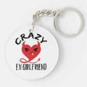 Porte-clés Crazy Ex Girlfriend Drôle Diable Rouge Coeur (Dos)