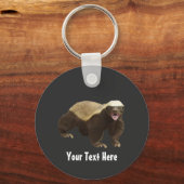 Porte-clés Crazy Funny Honey Badger (Recto)