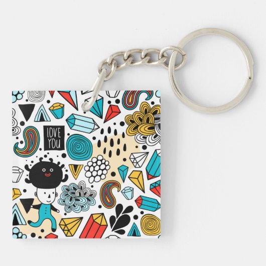 Porte-clés Crazy head (Dos)