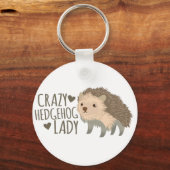 Porte-clés crazy hedgehog lady (Recto)