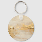 Porte-clés Cream Gold Leopard Animal (Verso)