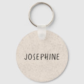 Porte-clés Cream Labrador Retriever Art Cute Lab Portrait (Verso)