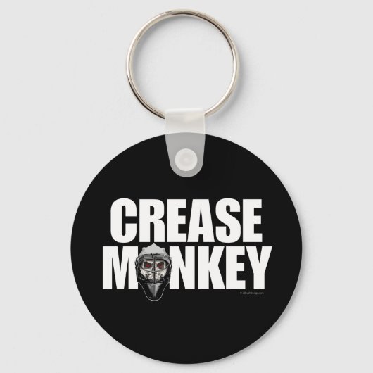 Porte-clés Crease Monkey (gardien de hockey) (Recto)