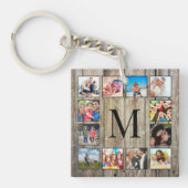 Porte-clés Create Your Custom Photo Collage Rustic Farmhouse (Devant)
