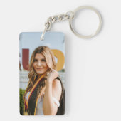 Porte-clés Create Your Own Custom Graduate 2 Photo (Dos)