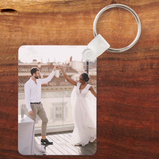 Porte-clés Create Your Own Custom Photo Modern Picture (Verso)