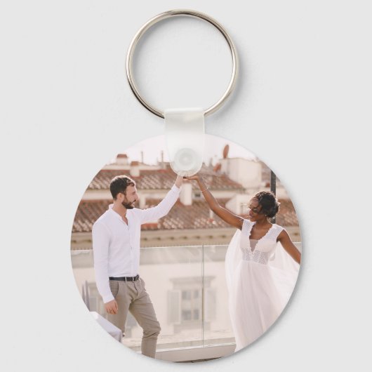 Porte-clés Create Your Own Custom Photo Modern Picture (Verso)