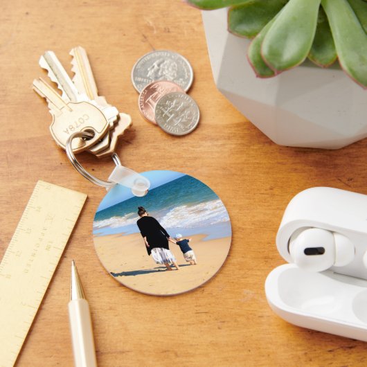 Porte-clés Create Your Own Design Family Photo Keychains Gift (Bureau)