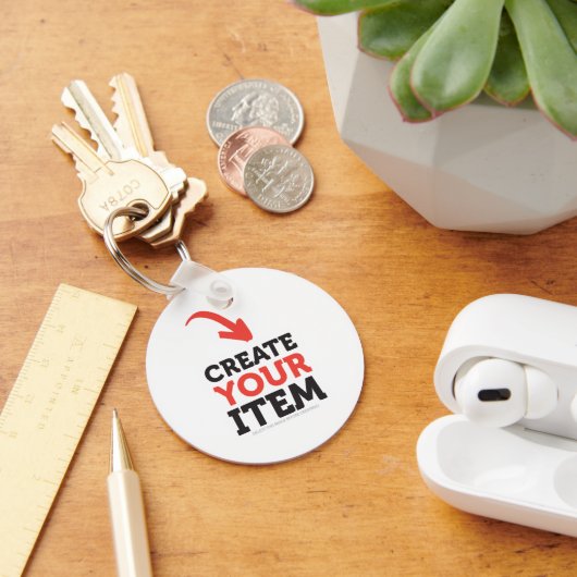 Porte-clés CREATE-YOUR-OWN do-it-yourself Personnaliser téléc (Bureau)