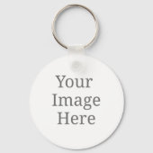 Porte-clés create your own metal circle keychain 2'' keychain (Verso)