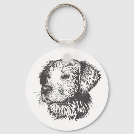Porte-clés Create Your Own Pet Dog Customized (Recto)