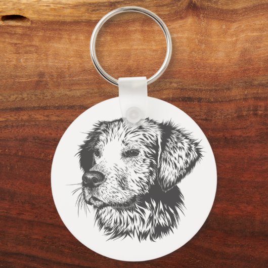 Porte-clés Create Your Own Pet Dog Customized (Recto)
