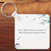 Porte-clés Create Your Own Quote Keychain  (Recto)
