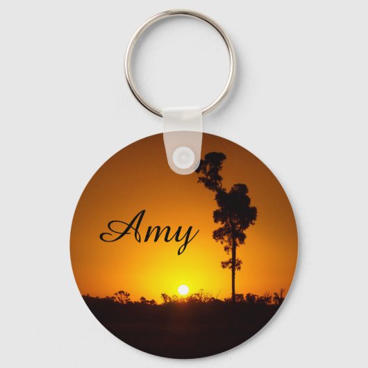 Porte-clés Create your own Sunset silhouette keyring (Recto)