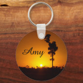 Porte-clés Create your own Sunset silhouette keyring (Recto)